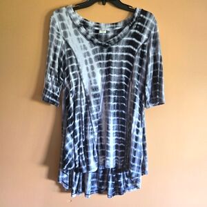 Saint Tropez Tie Dye Flare Top, M (PTP=16")